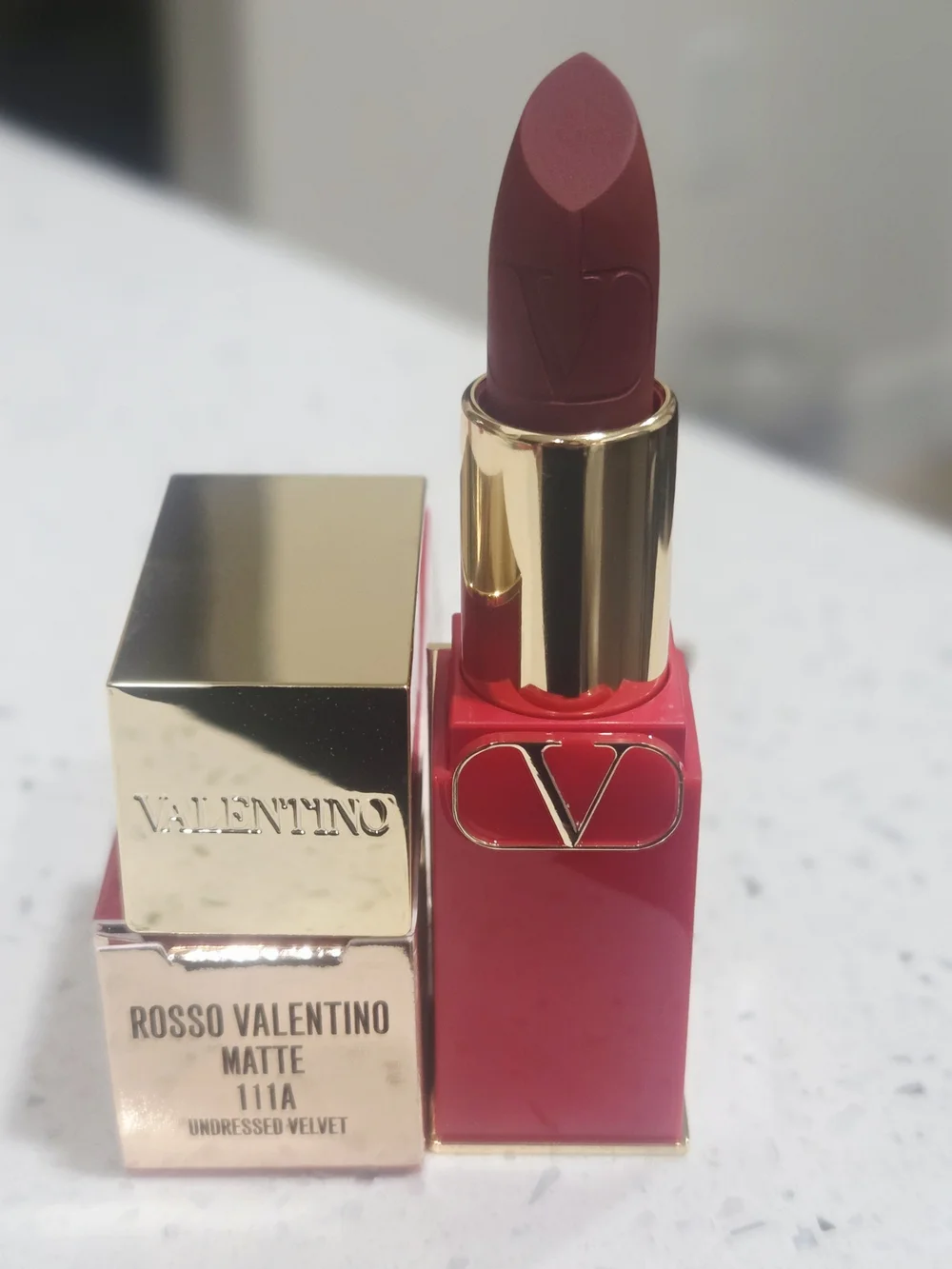Valentino Rosso Valentino Matte Lipstick - Undressed Velvet 111A (Pink-Brown)